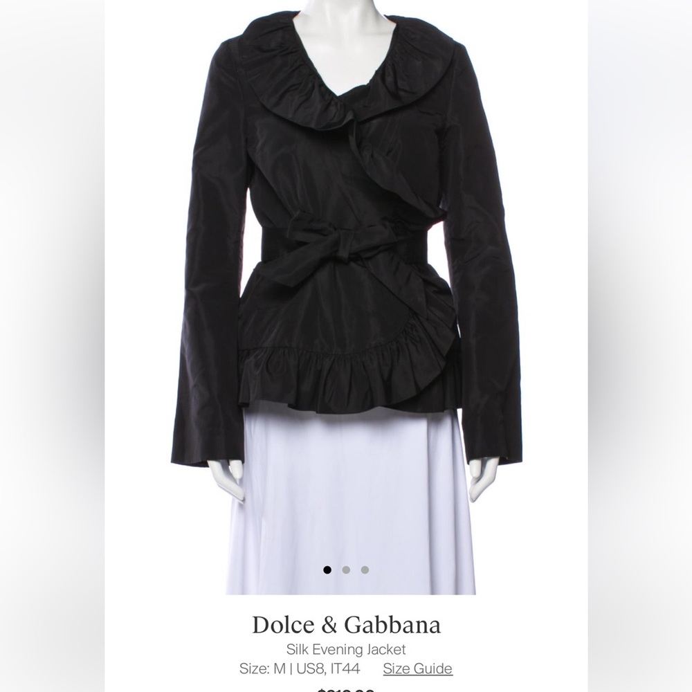 Silk dolce and gabbana jacket